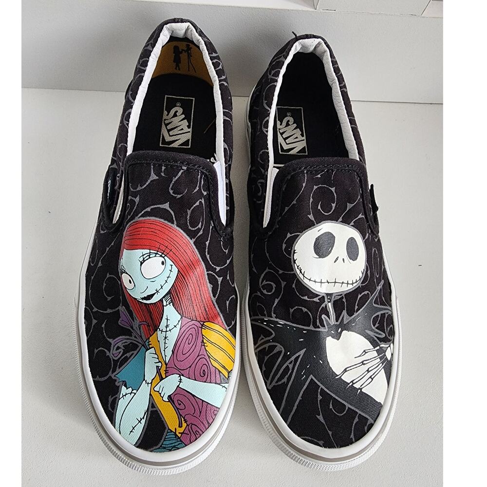 VANS x Disney Nightmare Before Christmas Jack & Sally Women 7/ Men‎ 5.5 SlipOn